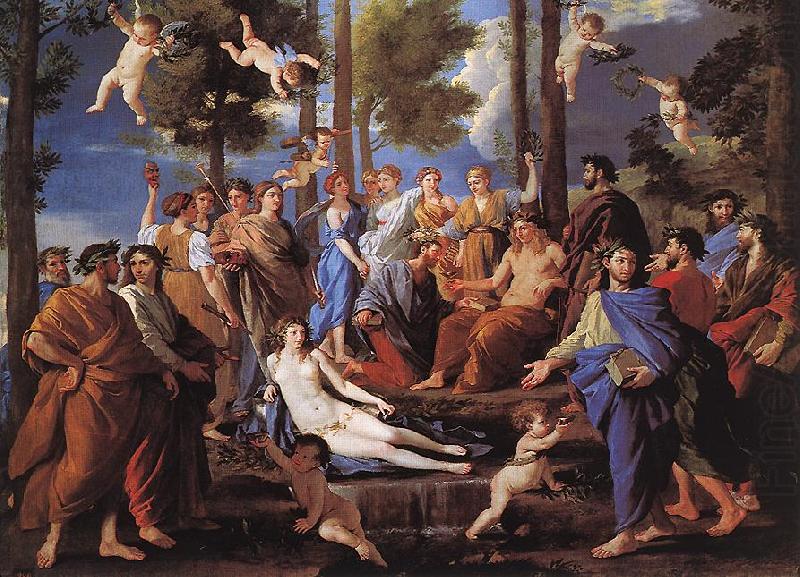 Nicolas Poussin Apollo and the Muses (Parnassus) china oil painting image